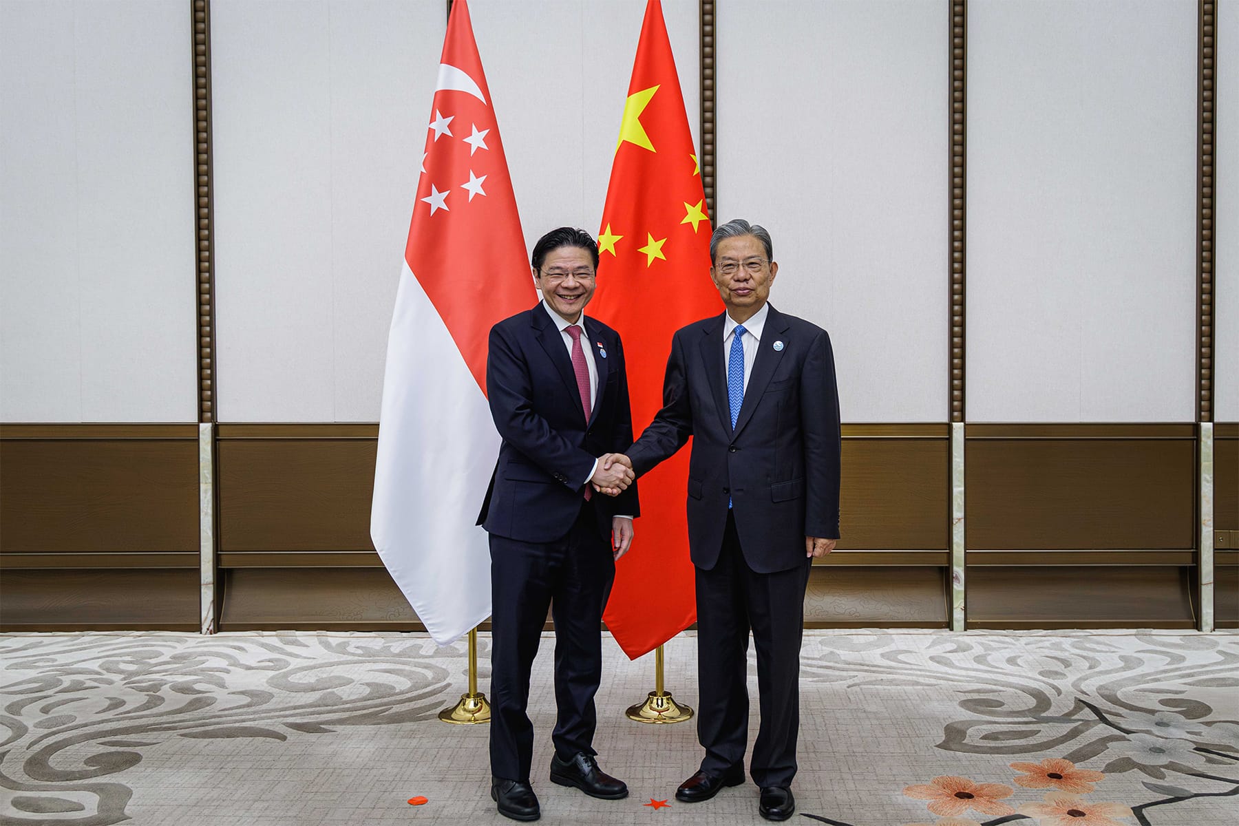 PM Wong with Chairman of the National People’s Congress Zhao Leji